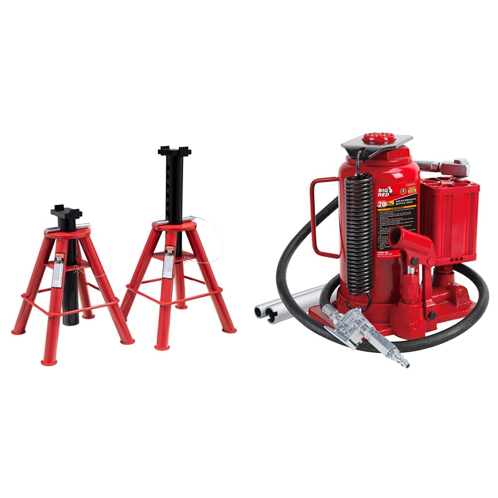 Amazon.com: Sunex 1310 10-Ton Medium Height Pin Type Jack Stands